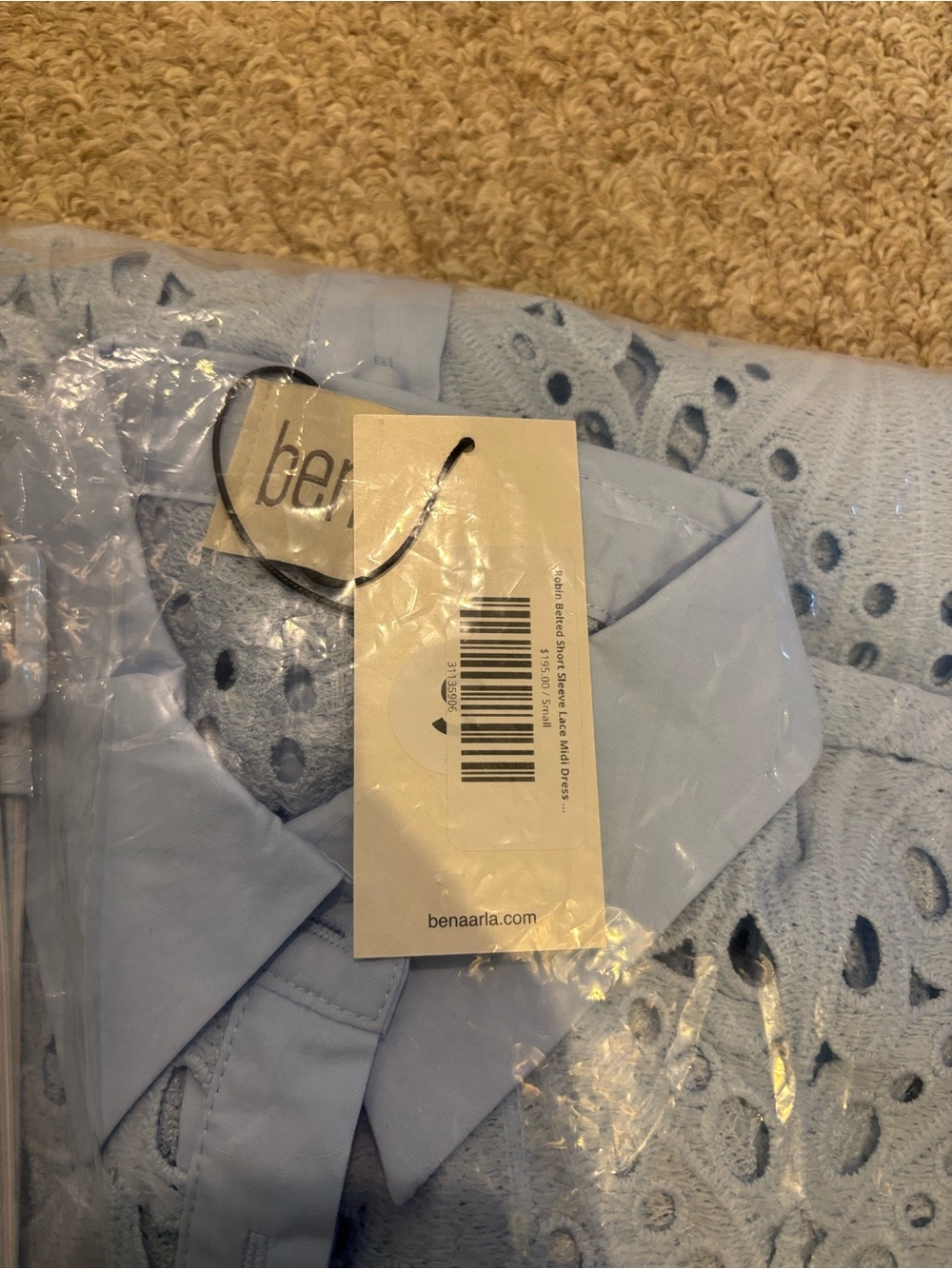 Benaar robin belted short sleeve midi dress - Picture 3 of 5